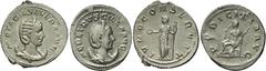 Ancient Coins Otacilia Severa, wife of Philip I (AD 244-249), antoninianus, Rome, c. AD 246-248, M OTACIL SEVERA AVG, dr. bust of Otacilia Severa r., wearing stephane, resting atop a crescent, rev. IV