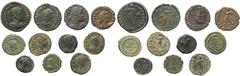 Ancient Coins Roman Imperial Coinage (11): Valens, AE3, SECVRITAS REPVBLICAE; Gratian, AE3, SECVRITAS REPVBLICAE; Valentinian II (3): AE3, VRBS ROMA; AE4 (2): VOT V MVLT XX; VOT V MVLT XX; Theodosius 